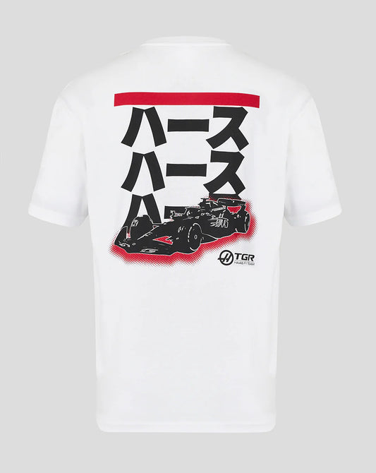 Haas F1 Team Japanese Grand Prix Relaxed Fit T-Shirt – Front and Back Racing Graphic Print