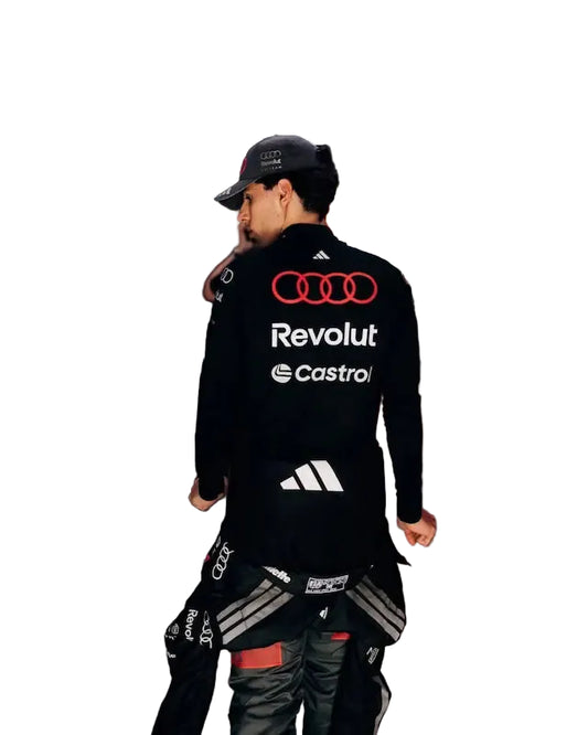 udi F1 2026 driver compression shirt back design showing sublimation printing and sponsor logos