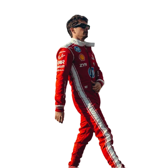 2026 Charles Leclerc Ferrari HP F1 Race Suit Replica side View
