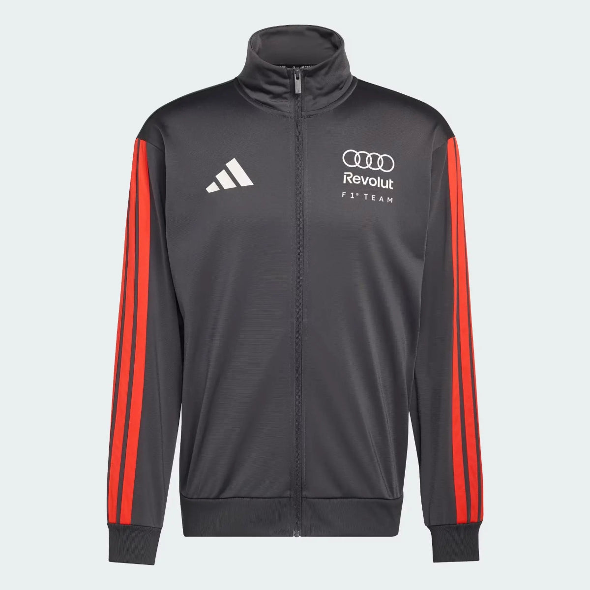 Audi Revolut F1 Team DNA Track Top Replica 2026 - Black Red Silver Front View