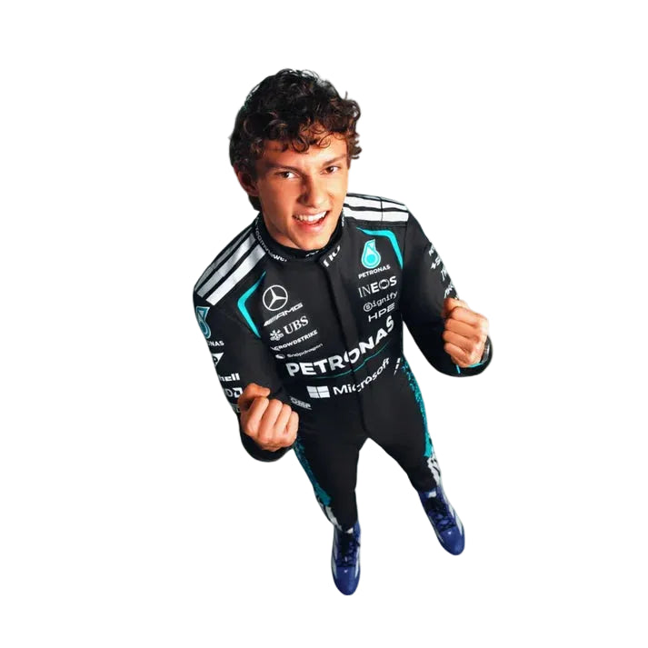 New 2026 Andrea Kimi Antonelli Mercedes F1 Race Suit Replica Back View