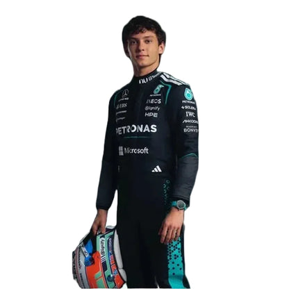 New 2026 Andrea Kimi Antonelli Mercedes F1 Race Suit Replica Custom Name Flag Logo