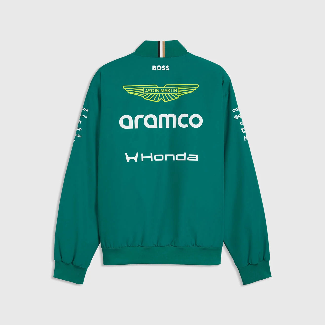 Aston Martin F1 2026 Bomber Jacket Back - British Racing Green Replica with Sublimation Print