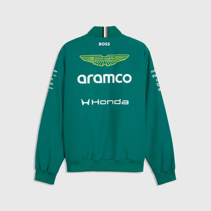Aston Martin F1 2026 Bomber Jacket Back - British Racing Green Replica with Sublimation Print