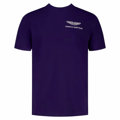 Aston Martin Aramco F1 Team Lance Stroll Montreal GP Race Special T-Shirt Replica 2026 - Navy Green White Front View