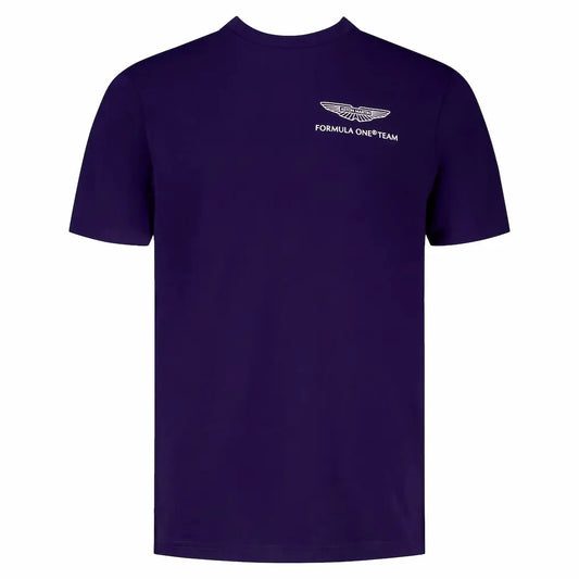 Aston Martin Aramco F1 Team Lance Stroll Montreal GP Race Special T-Shirt Replica 2026 - Navy Green White Front View