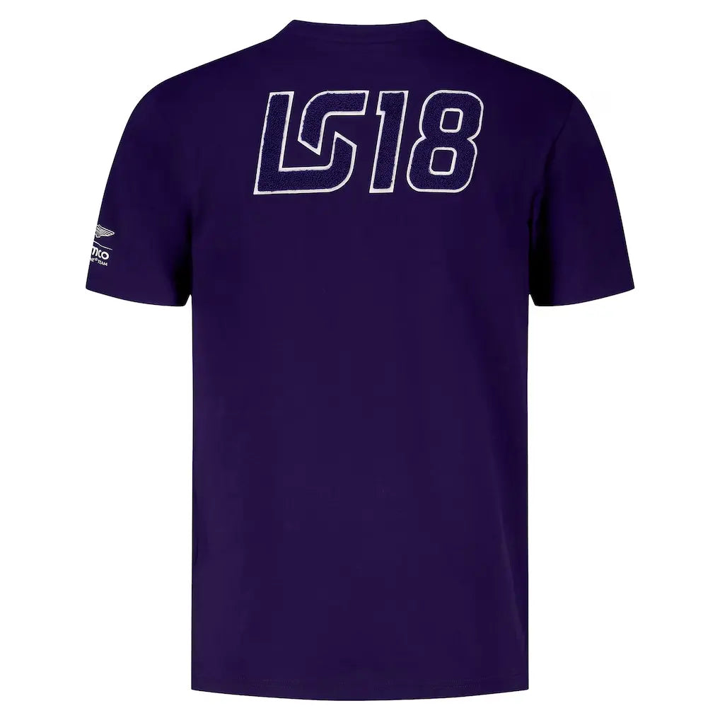 Aston Martin Lance Stroll Montreal GP 2026 Race Special T-Shirt Back - Navy Replica with Sublimation Print
