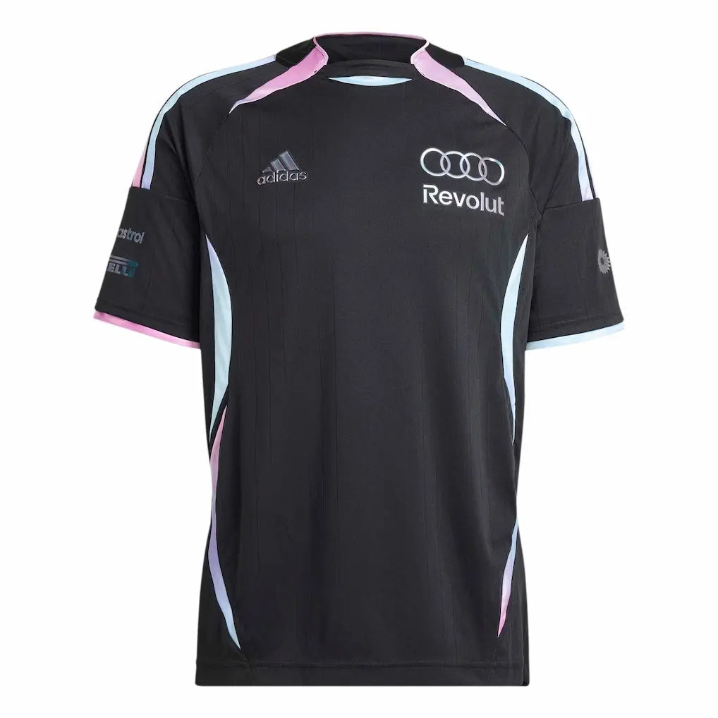 Audi Revolut F1 Team Adidas Miami GP Special Edition Jersey Replica 2026 - Black Red Silver Front View