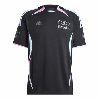 Audi Revolut F1 Team Adidas Miami GP Special Edition Jersey Replica 2026 - Black Red Silver Front View
