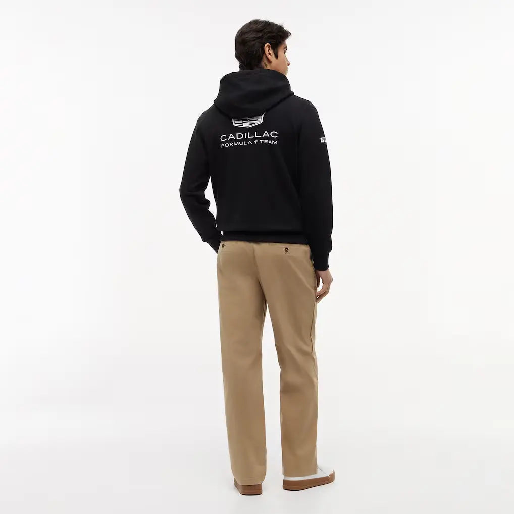 Cadillac F1 2026 Crew Hoodie Back - Black Unisex Replica with Sublimation Print