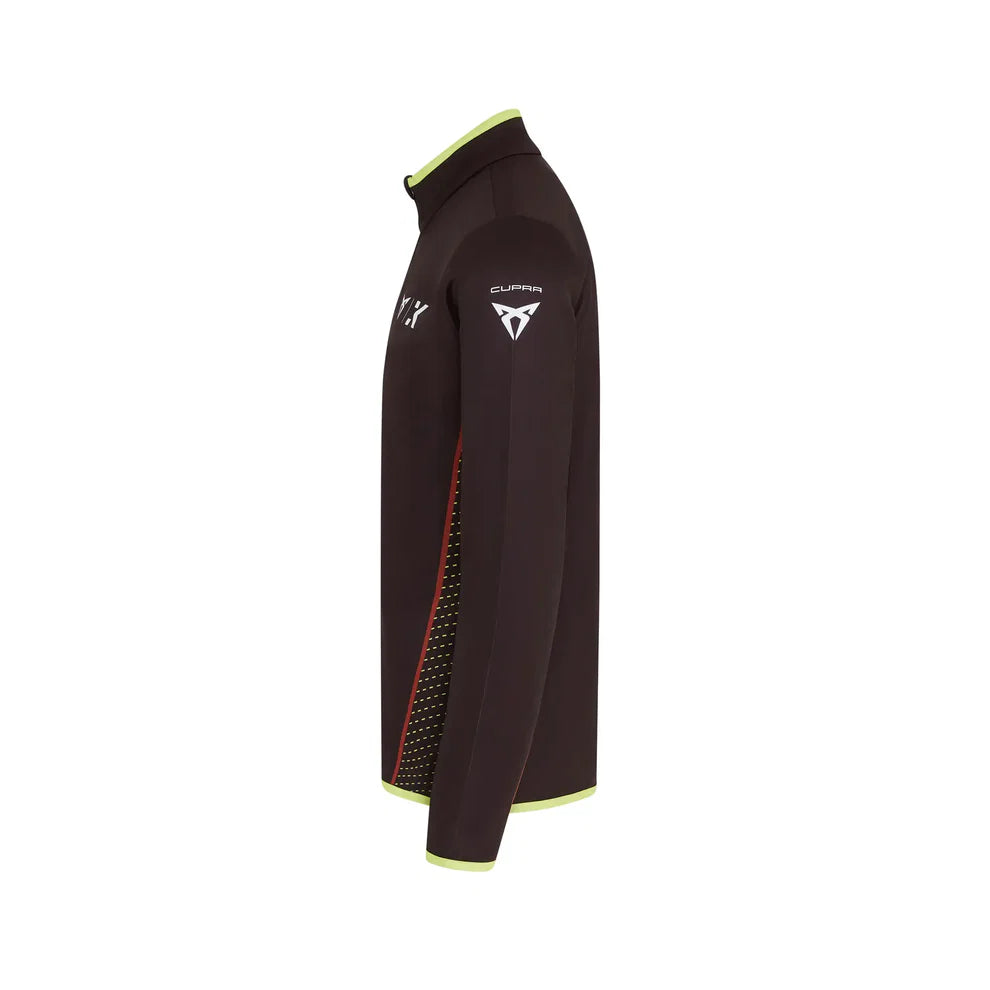 Cupra Kiro Formula E 2026 1/4 Zip Midlayer Side View - Black Replica Sublimation Print