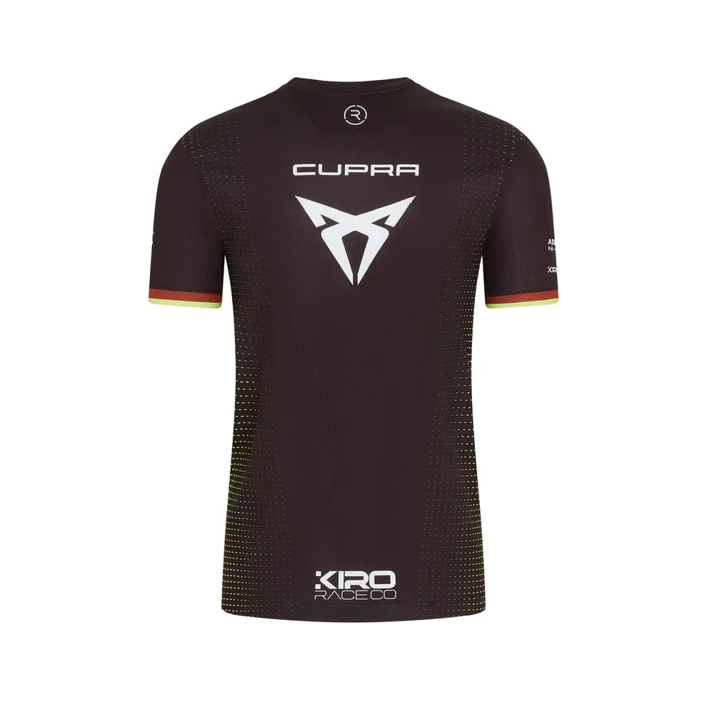 Cupra Kiro Formula E Racing Team T-Shirt Back - Black Replica with Sublimation Print