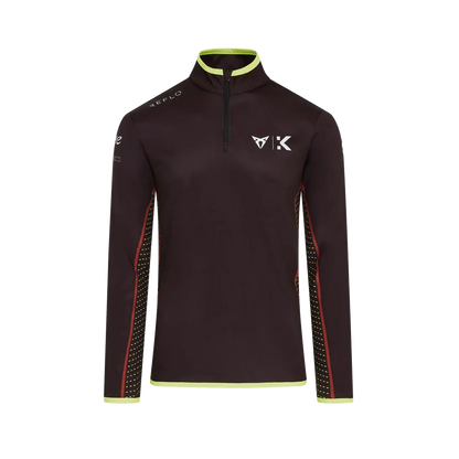Cupra Kiro Formula E Team 1/4 Zip Midlayer Replica 2026 - Black Copper White Front View