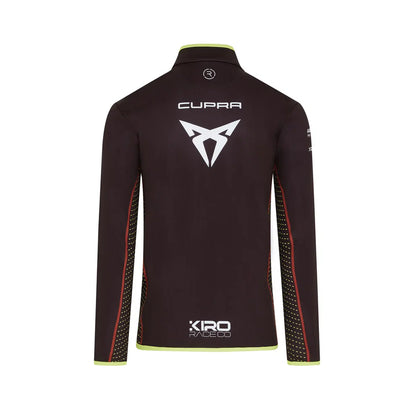 Cupra Kiro Formula E Racing Team 1/4 Zip Midlayer Back - Black Replica with Sublimation Print