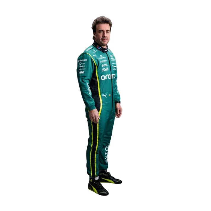 Fernando Alonso 2026 Aston Martin F1 Race Suit Replica Front View