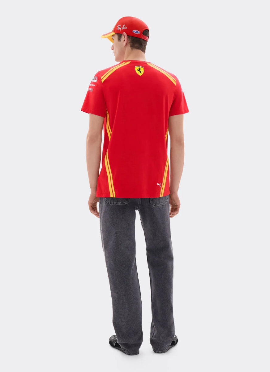Ferrari Hypercar 2026 T-Shirt Back - Red Replica with Sublimation Print