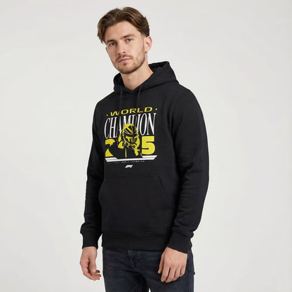 Formula 1 World Champion graphic hoodie black front view