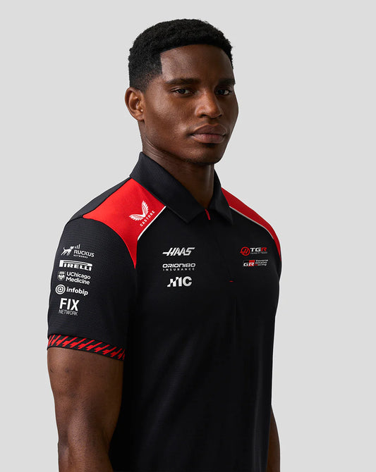 Haas Formula 1 Team 2026 Replica Polo Shirt – Sublimation Printed Fan Apparel