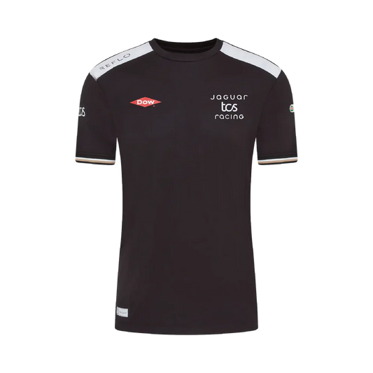 Jaguar TCS Formula E Racing Team T-Shirt Replica 2026 - Black Green White Front View