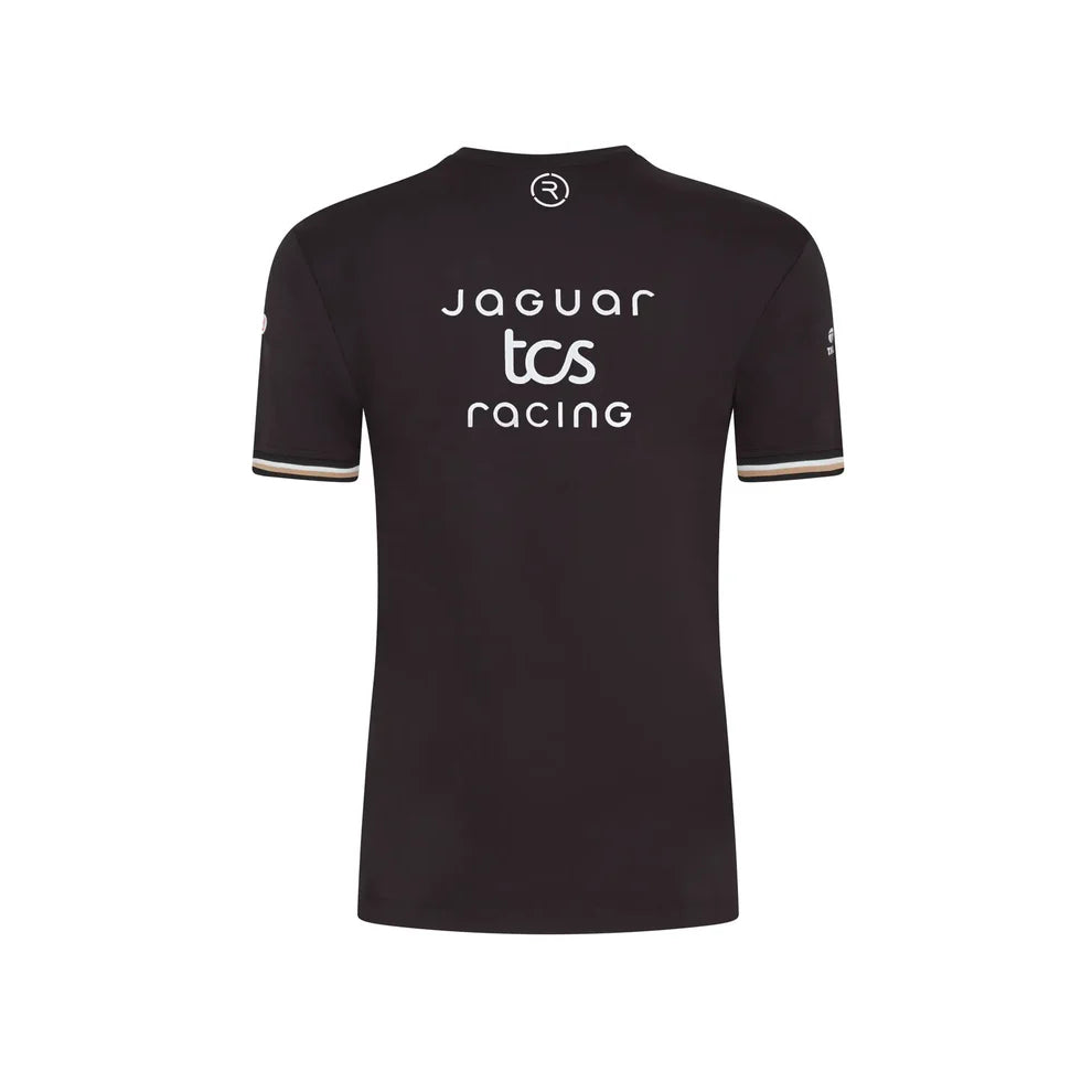 aguar TCS Formula E Racing Team T-Shirt Back - Black Replica with Sublimation Print