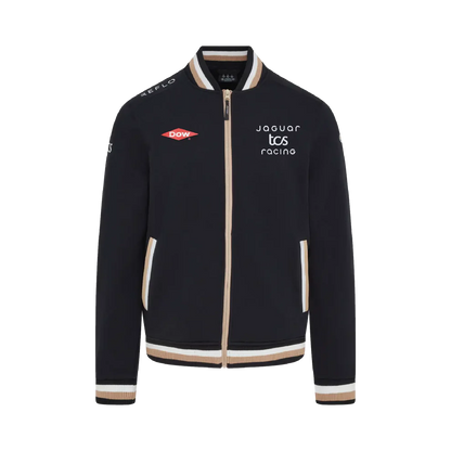 aguar TCS Racing Team Zip Thru Jumper Replica 2026 - Black Green White Front View