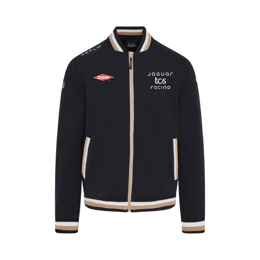 aguar TCS Racing Team Zip Thru Jumper Replica 2026 - Black Green White Front View