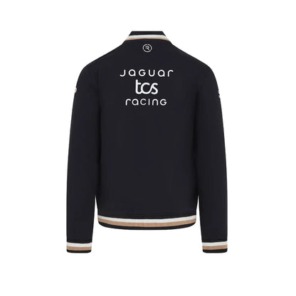 Jaguar TCS Formula E Racing Team Zip Thru Jumper Back - Black Replica with Sublimation Print