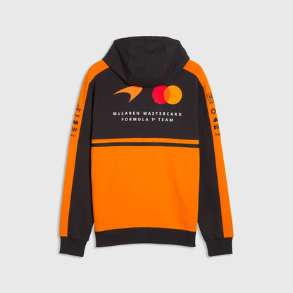 ando Norris McLaren F1 2026 Replica Hoodie Side View - Papaya Orange Sublimation Print