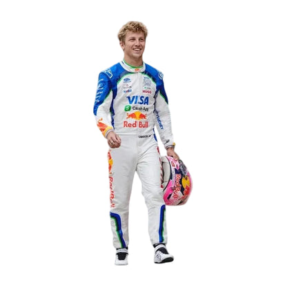 Liam Lawson 2026 Visa Cash App F1 Race Suit Replica Back View