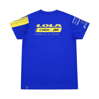 Lola Yamaha ABT Formula E Team Season 12 T-Shirt Back - Blue Replica with Sublimation Print
