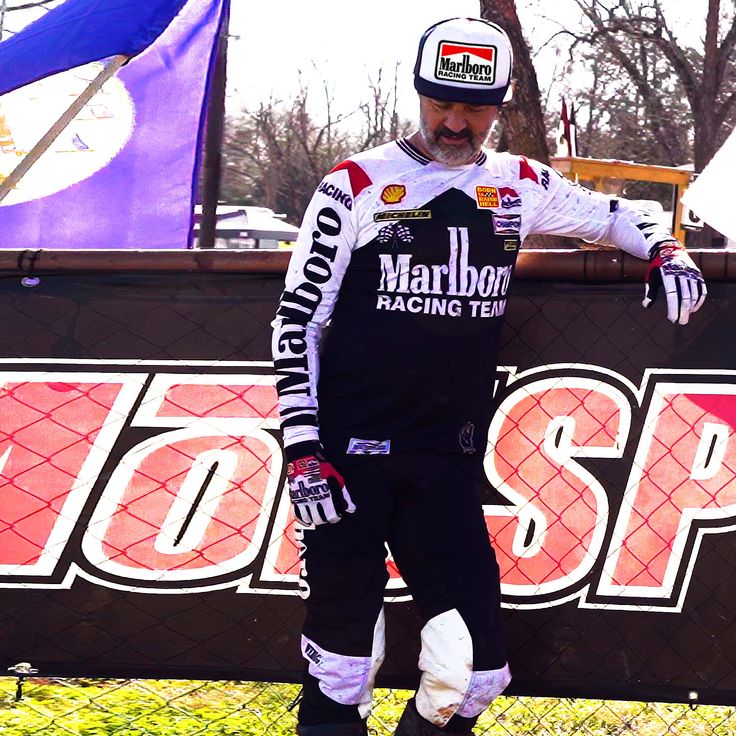 Marlboro-Style Racing Team Suit | Retro Motorsport Jersey & Pants Set ...