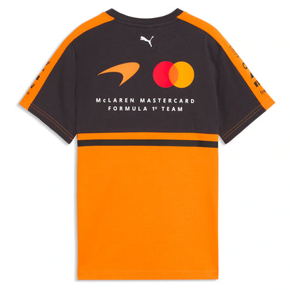 Orange and black sports jersey with McLaren Mastercard branding on a white background