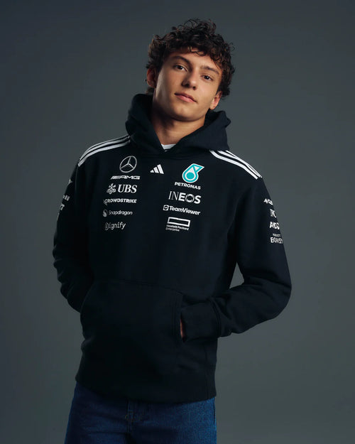 Mercedes F1 Men's 2025 Team Hoodie - Black Replica