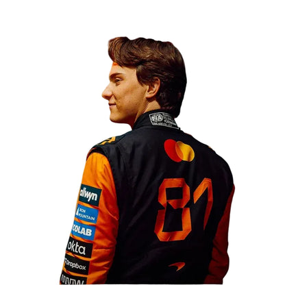 Oscar Piastri 2026 McLaren F1 Race Suit Replica Back View