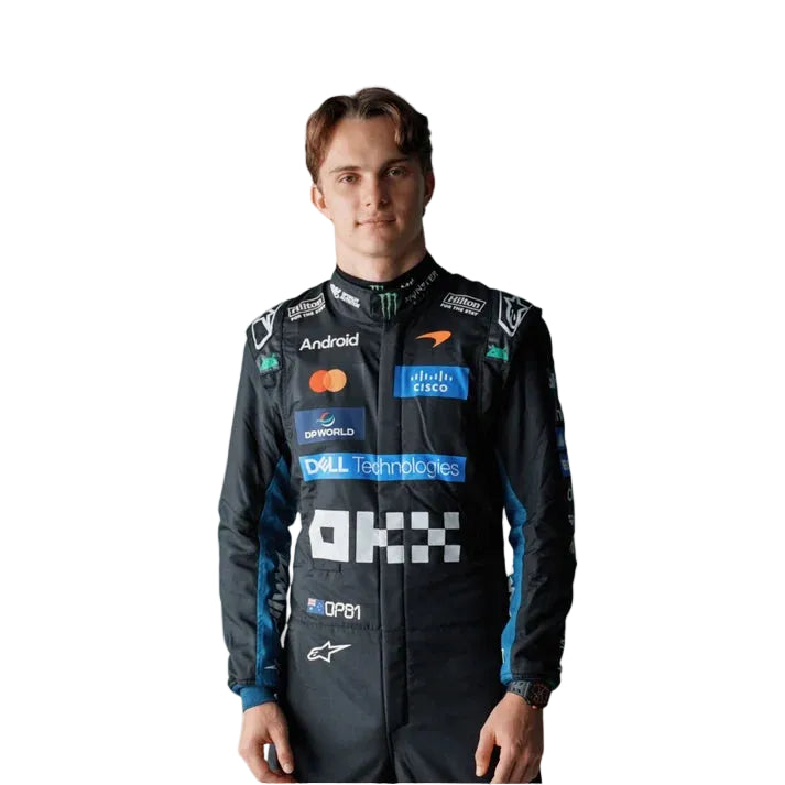 Oscar Piastri 2026 McLaren Italian Grand Prix F1 Race Suit Replica Custom Name Flag Logo
