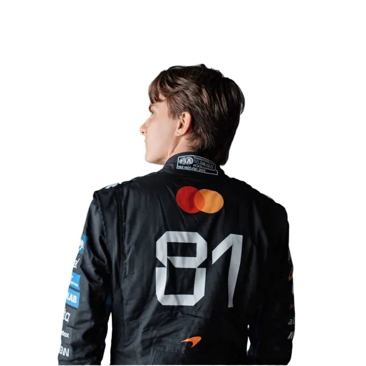 Oscar Piastri 2026 McLaren Italian Grand Prix F1 Race Suit Replica Back View
