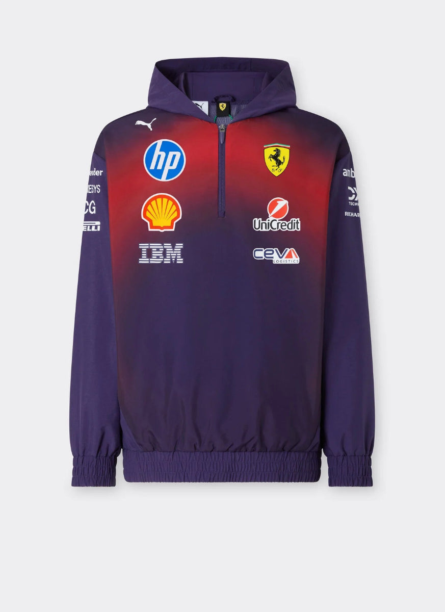 Scuderia Ferrari HP F1 Team China GP 2026 Hoodie Replica - Rosso Corsa Red Black White Front View
