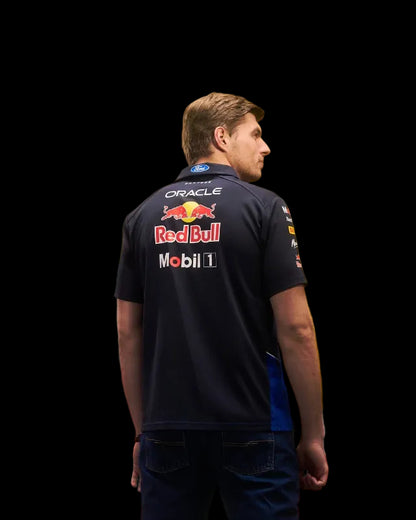 Back view showcasing larger sponsor graphics or team name.