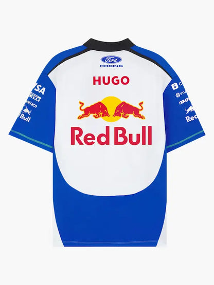 Back view showing large Red Bull Racing logo and 2025 team graphics.