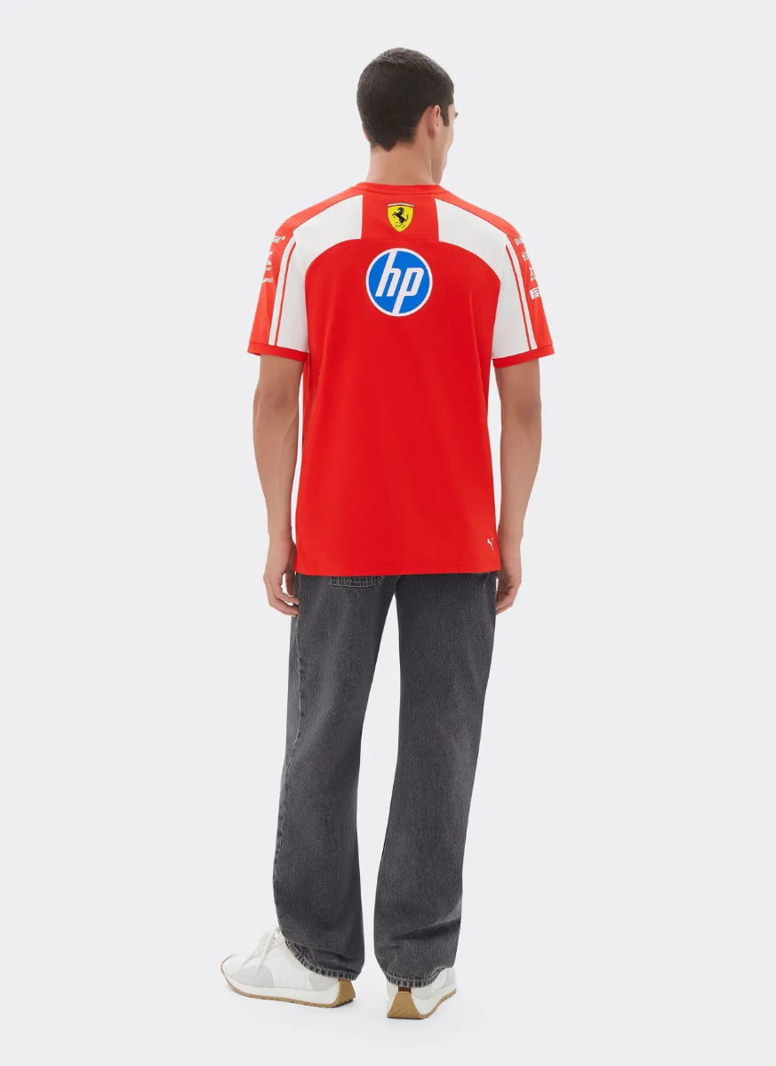 Scuderia Ferrari HP F1 2026 Puma T-Shirt Back - Red Replica with Sublimation Print