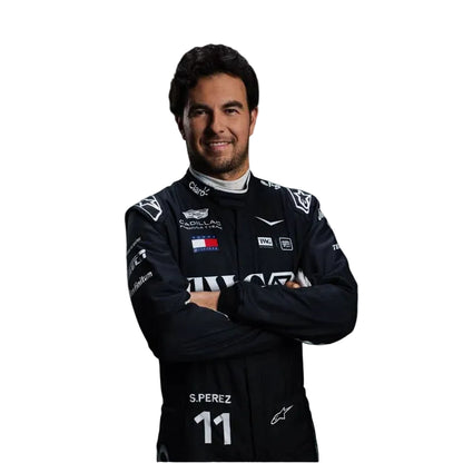 Sergio Perez 2026 Cadillac F1 Race Suit Replica Front View