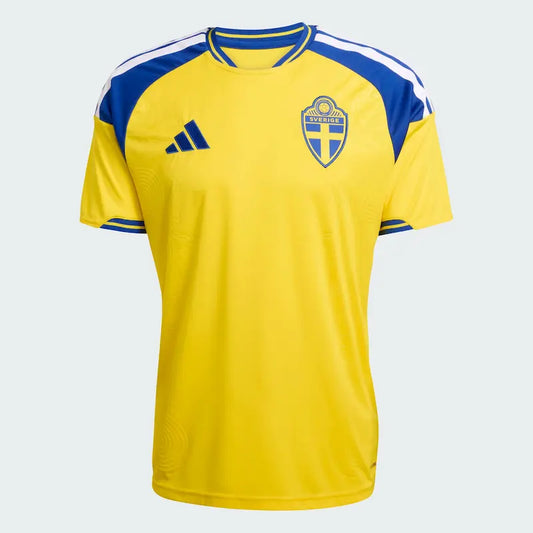 Sweden Football Shirt 2026 Official Replica Jersey - Yellow Blue Front View