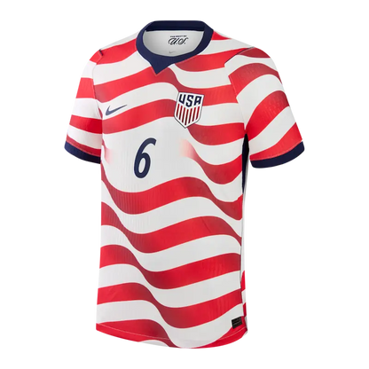 USA National Soccer Team Jersey 2026 Replica - White Red Blue Front View