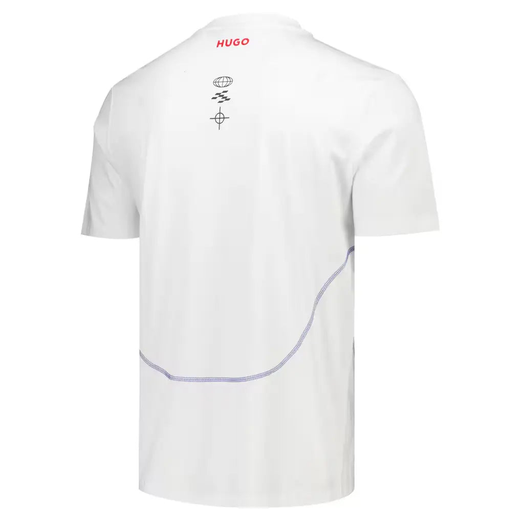 VISA Cash App RB F1 2026 Hugo Fanwear T-Shirt Back - White Replica with Sublimation Print