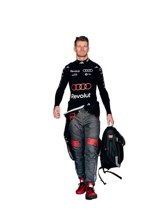 Audi F1 2026 official driver compression shirt front view with performance fabric and team graphics