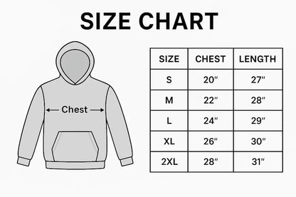 Charles Leclerc Ferrari Hoodie Size Chart - Measurements Guide