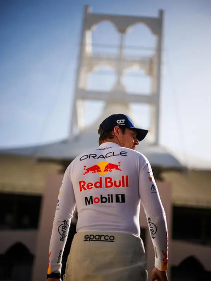 official 2026 Max Verstappen #3 branding on the chest of the F1 compression shirt back