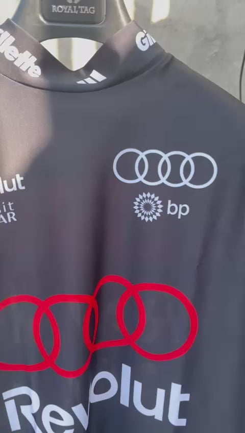 Premium Audi F1 compression gear for track days, karting, and motorsport training workouts.
